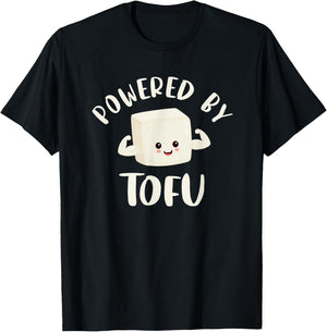 Powered By Tofu T-Shirt - T-Shirt | Black
