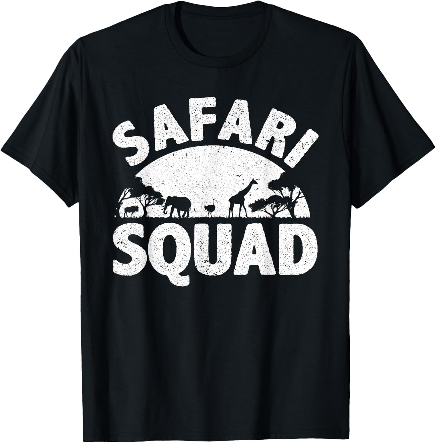 Cool Safari Squad Women Zoo Animal African Jungle T-Shirt - T-Shirt | Black