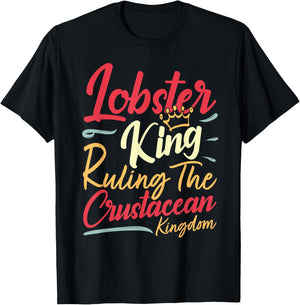 Lobster King I Seafood Lover T-Shirt - T-Shirt | Black