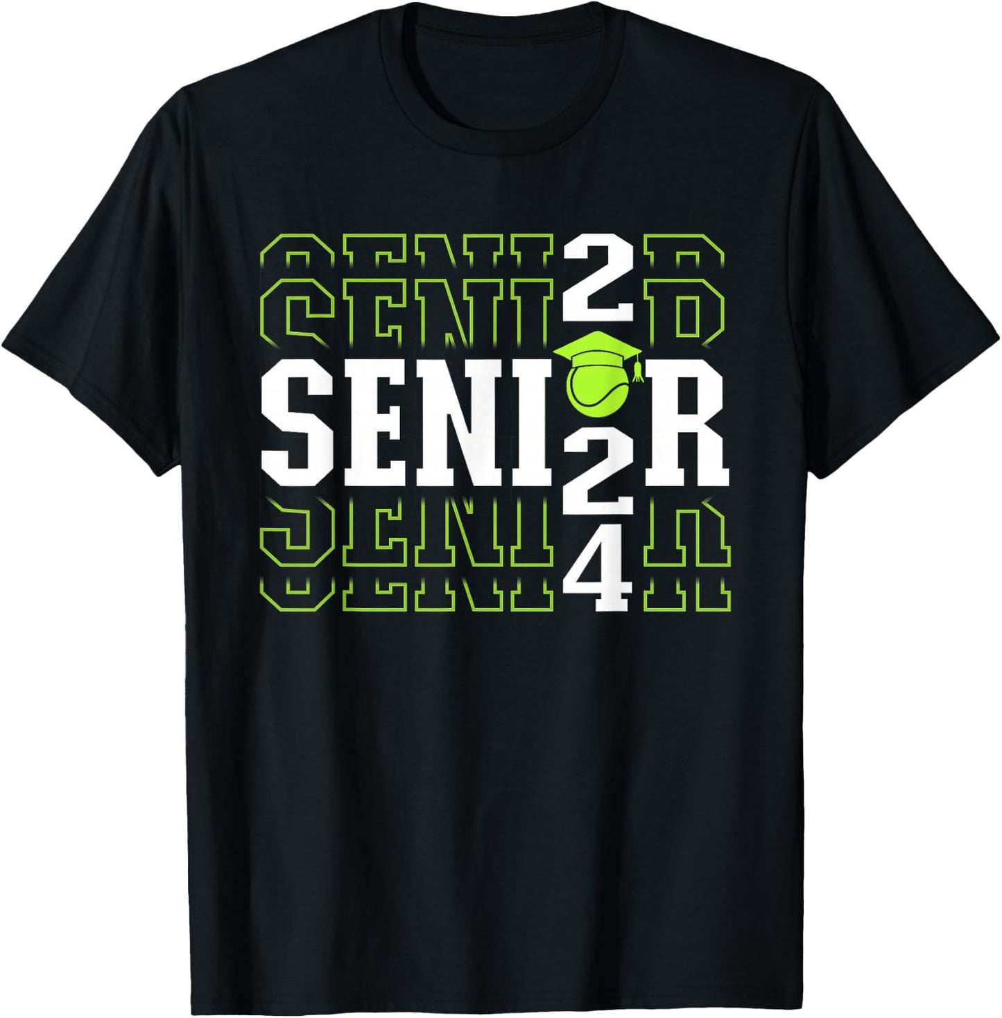 Class of 2024 Tennis Senior T-Shirt - T-Shirt | Black