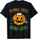 Pumpkin Scrubs Rubber Gloves Halloween Costume Nursing Nurse T-Shirt - T-Shirt | Black