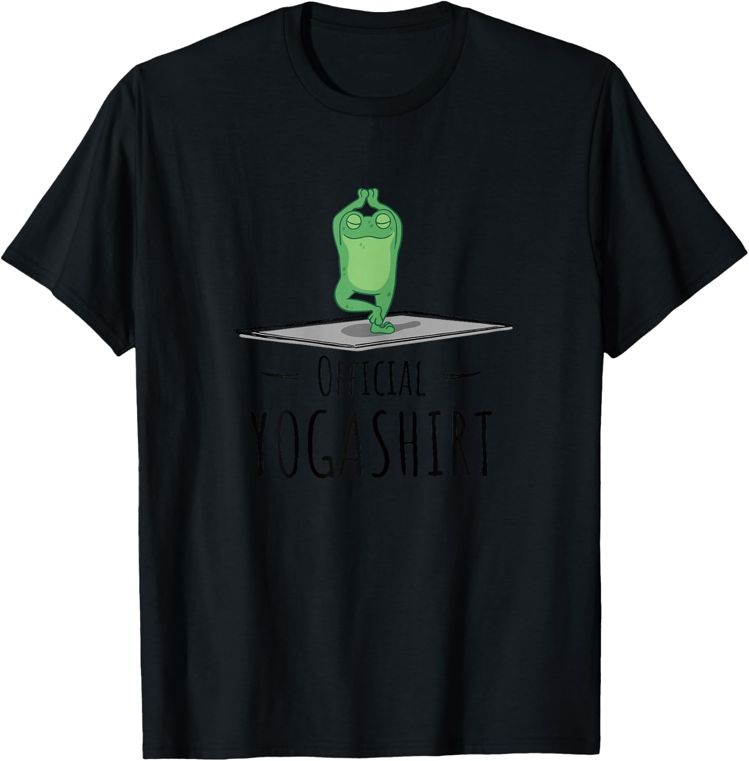 Cute Chakra Yogi Namaste & Meditation Om Mantra Zen Yoga T-Shirt - T-Shirt | Black