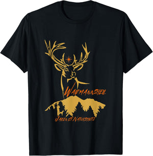 Jäger Waidmannsheil - Jagen ist Naturschutz T-Shirt - T-Shirt | Black