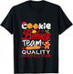 Cookie Baking Team Quality Inspector Funny christmas Holiday T-Shirt - T-Shirt | Black