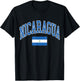 Nicaragua Flag T-Shirt - T-Shirt | Black