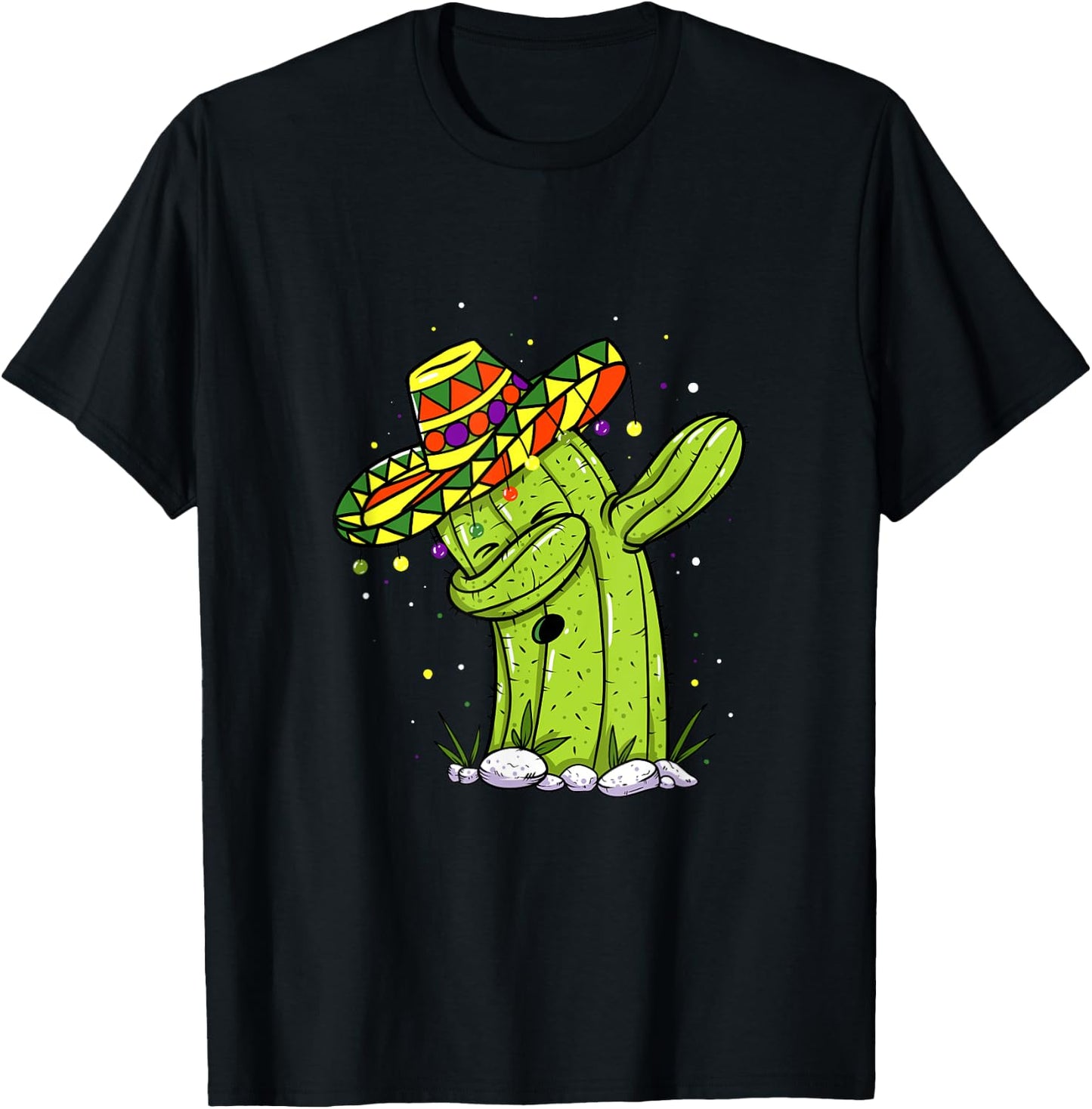 Dabbing Cactus Cinco de Mayo Mexican Party Kids Toddler Boys T-Shirt - T-Shirt | Black