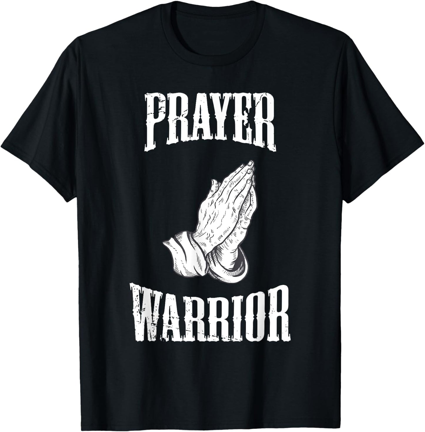 Prayer Warrior Christian Religious Bible Motivational T-Shirt - T-Shirt | Black