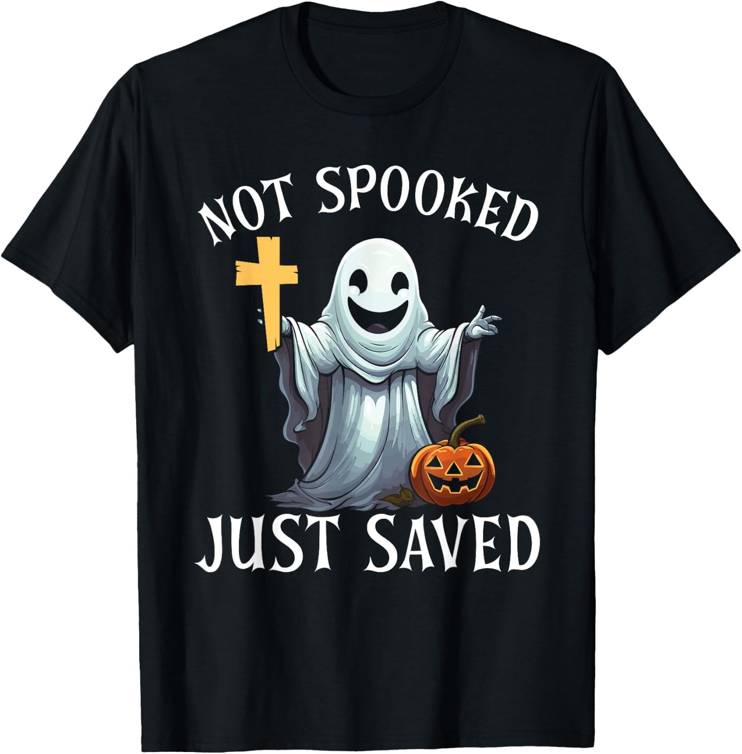 Christian Halloween Jesus Christ Trick Or Treat Christianity T-Shirt - T-Shirt | Black