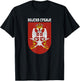 Serbian Army Serbia Flag Armed Forces Military Balkan Srbija T-Shirt - T-Shirt | Black