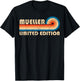 MUELLER Surname Retro Vintage 80s 90s Birthday Reunion T-Shirt - T-Shirt | Black