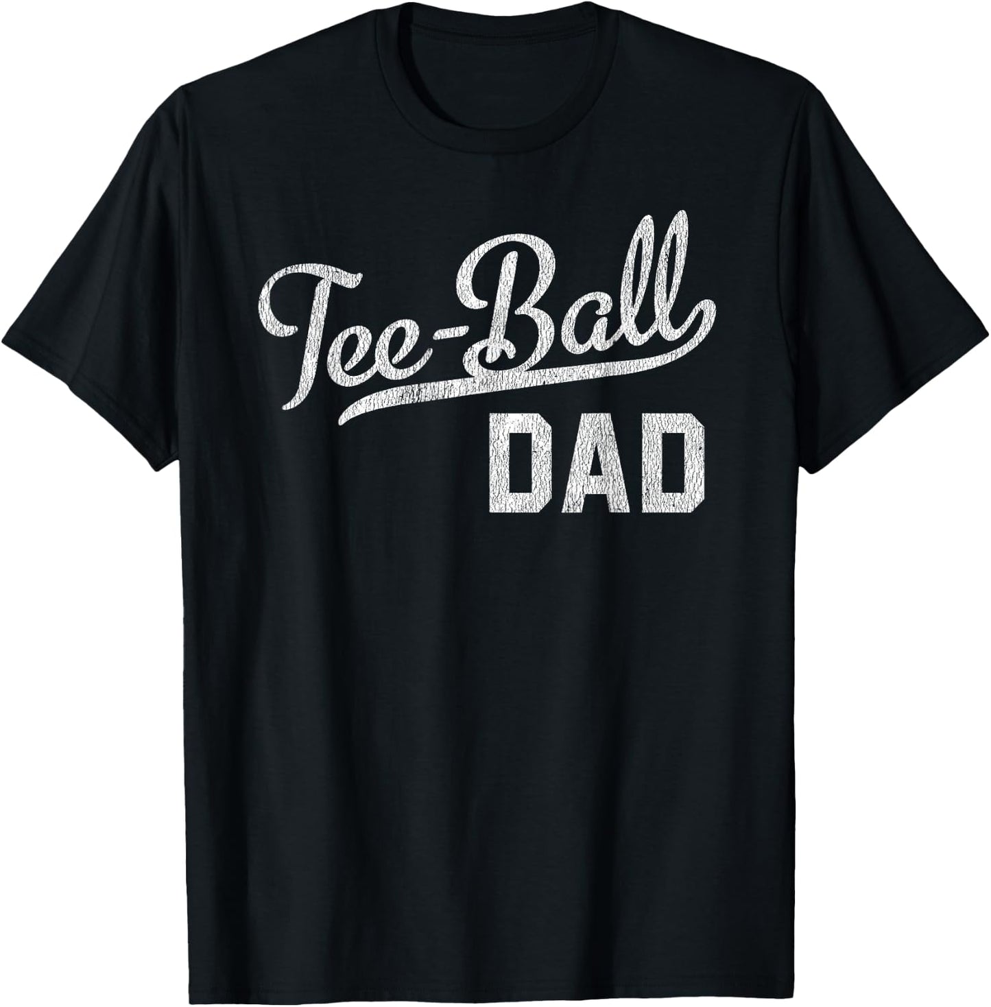 ball Dad Proud Baseball Daddy T Ball Dad T-Shirt - T-Shirt | Black