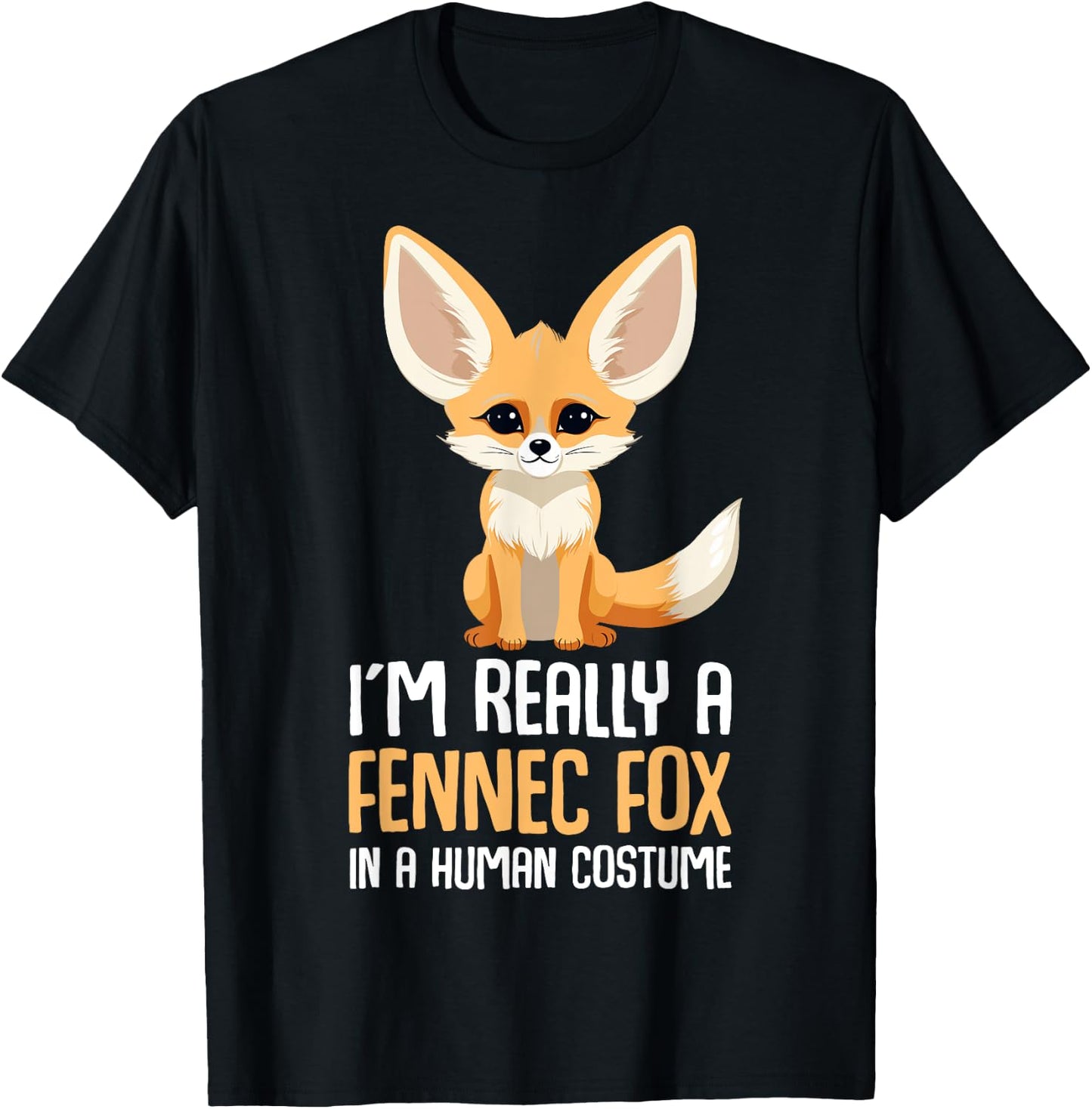 Fennec Fox Costume Girls Fox T-Shirt - T-Shirt | Black