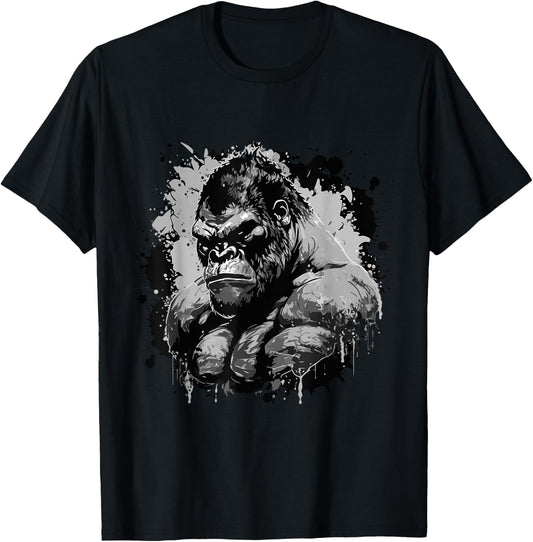 Gorilla Beast Muscles Workout Bodybuilding Boxing Gym T-Shirt - T-Shirt | Black