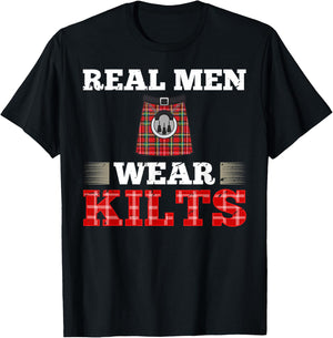 Scotsman Kilt Scotland Scottish Highland Irish Wearer T-Shirt - T-Shirt | Black