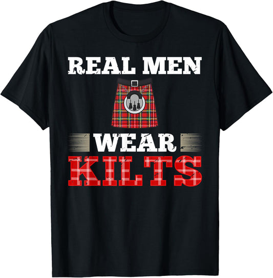 Scotsman Kilt Scotland Scottish Highland Irish Wearer T-Shirt - T-Shirt | Black