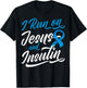 I Run On Jesus & Insulin Diabetic Christian T-Shirt - T-Shirt | Black