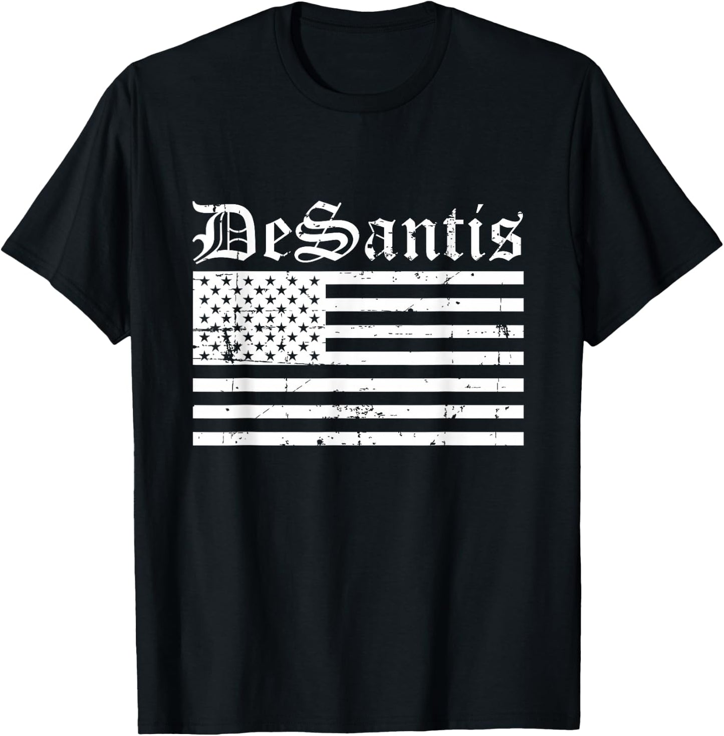 Ron DeSantis American Flag T-Shirt - T-Shirt | Black