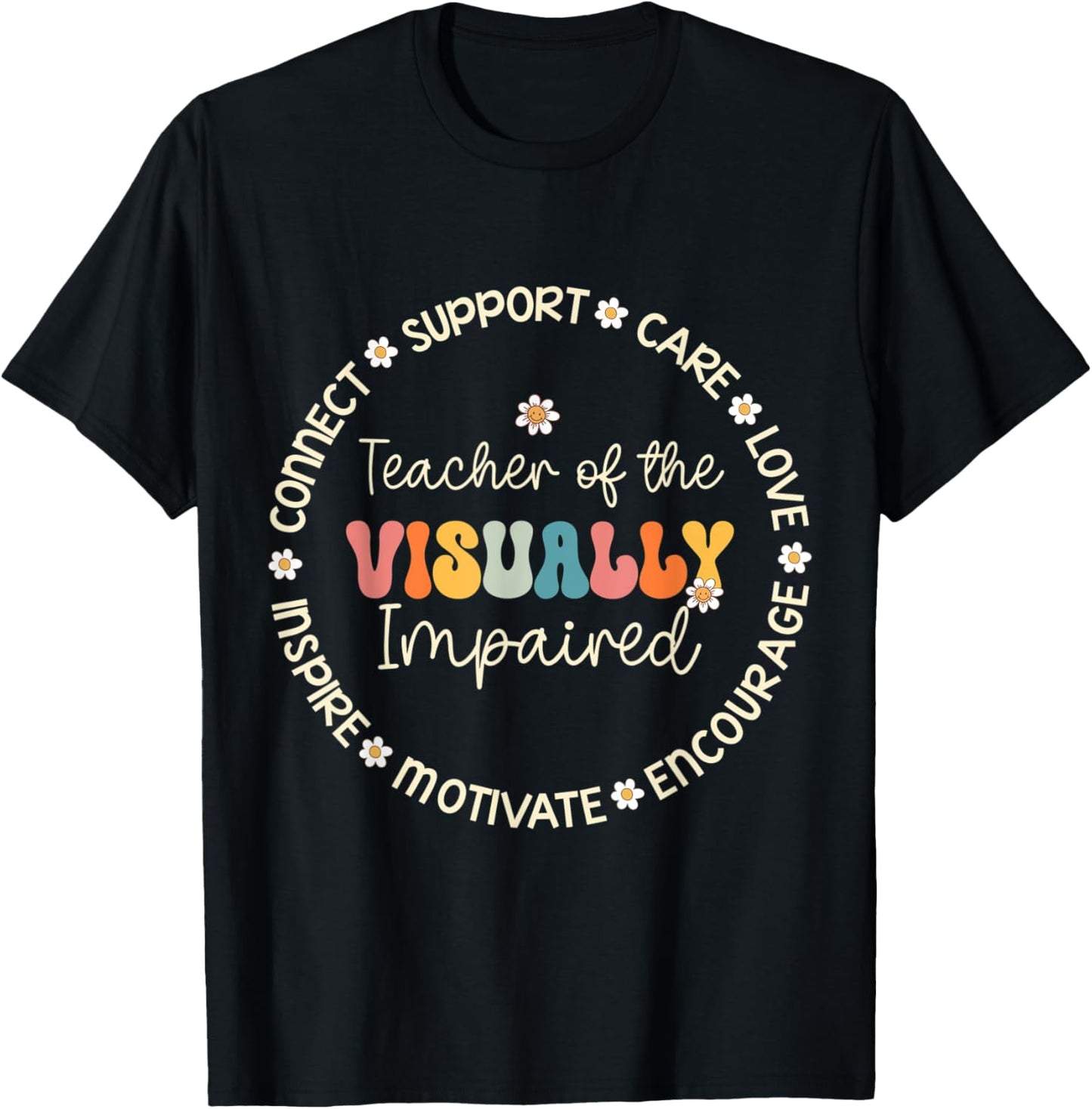 Teacher of the Visually Impaired Appreciation Back to School Men Women Kids T-Shirt - T-Shirt | Black