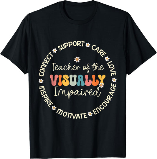 Teacher of the Visually Impaired Appreciation Back to School Men Women Kids T-Shirt - T-Shirt | Black