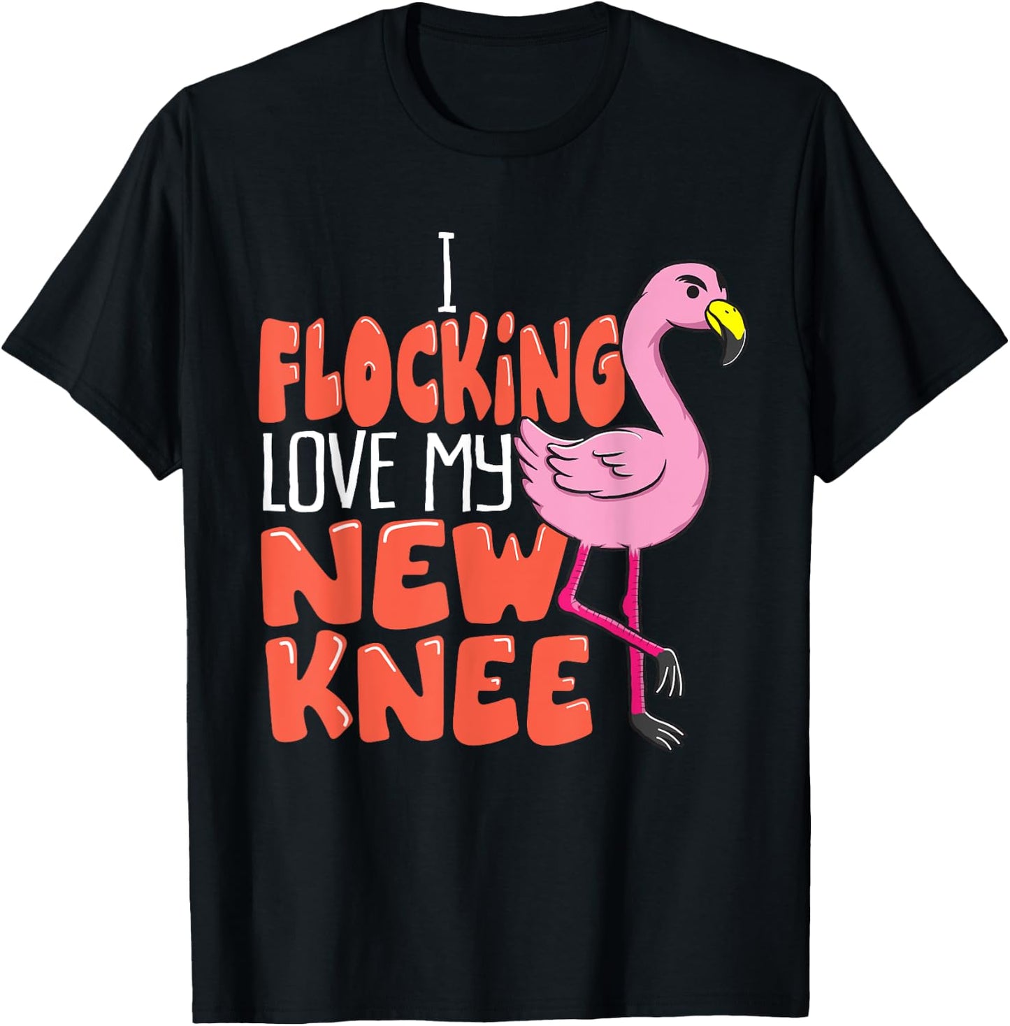 Funny Knee Replacement Surgery Get Well Soon Joke Gag Outfit T-Shirt - T-Shirt | Black