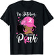 In October We Wear Pink Breast Cancer Awareness Black Women T-Shirt - T-Shirt | Black