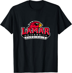 Lamar Cardinals | University NCAA Official Merch | PPLAMA02 T-Shirt - T-Shirt | Black