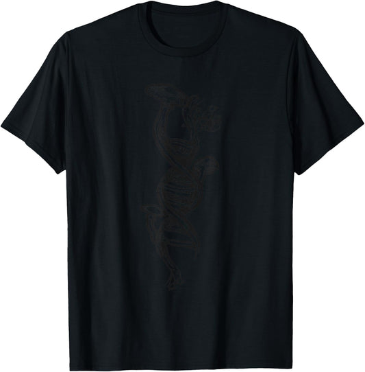Shroom Mycology DNA Mushroom Cottagecore T-Shirt - T-Shirt | Black