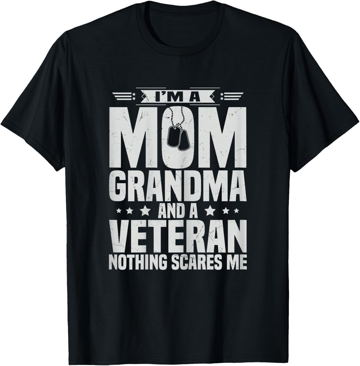 Mom Grandma And Veteran Day US Army Mothers Day T-Shirt - T-Shirt | Black