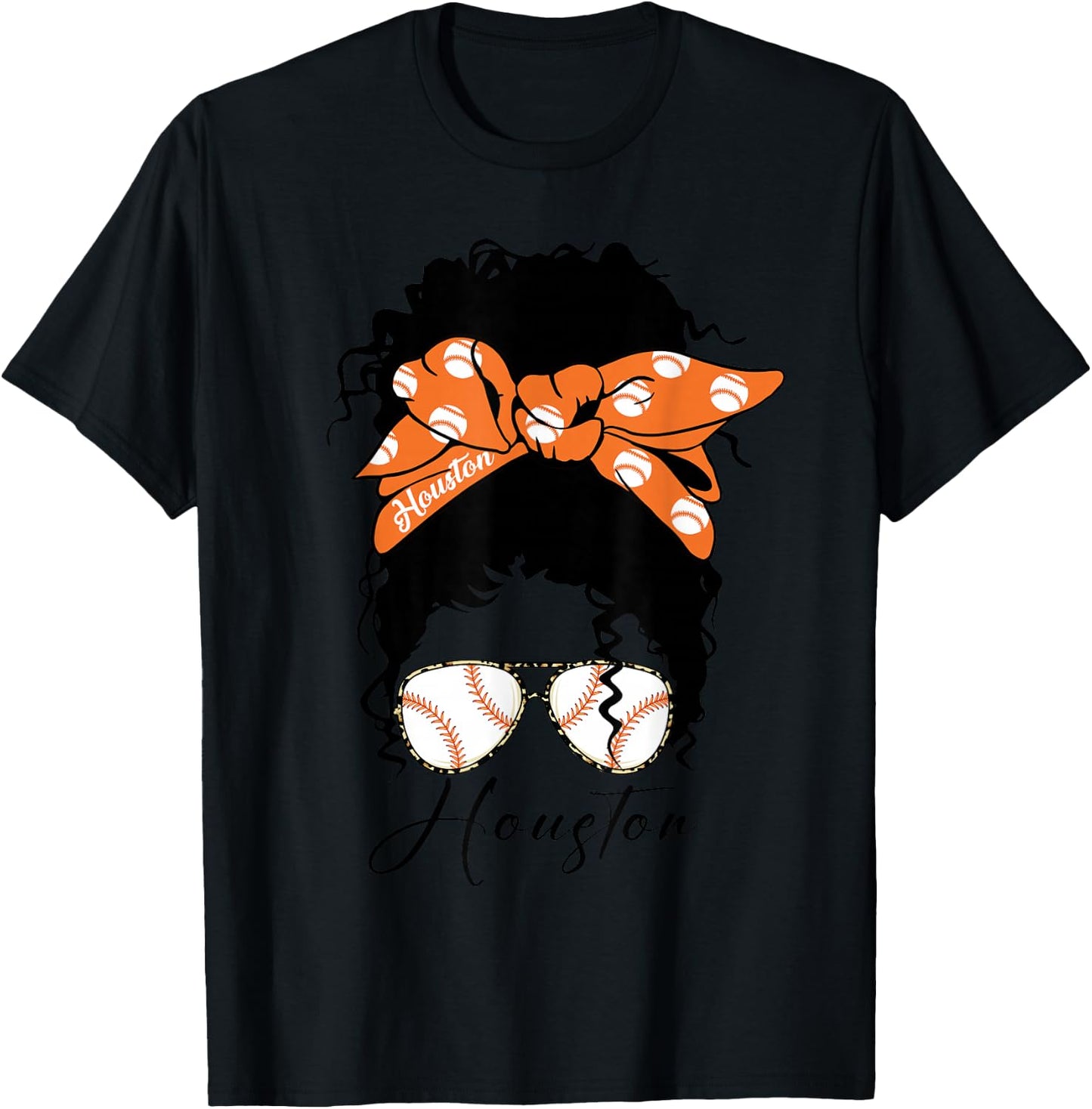 Messy Bun Souvenir Women T-Shirt - T-Shirt | Black