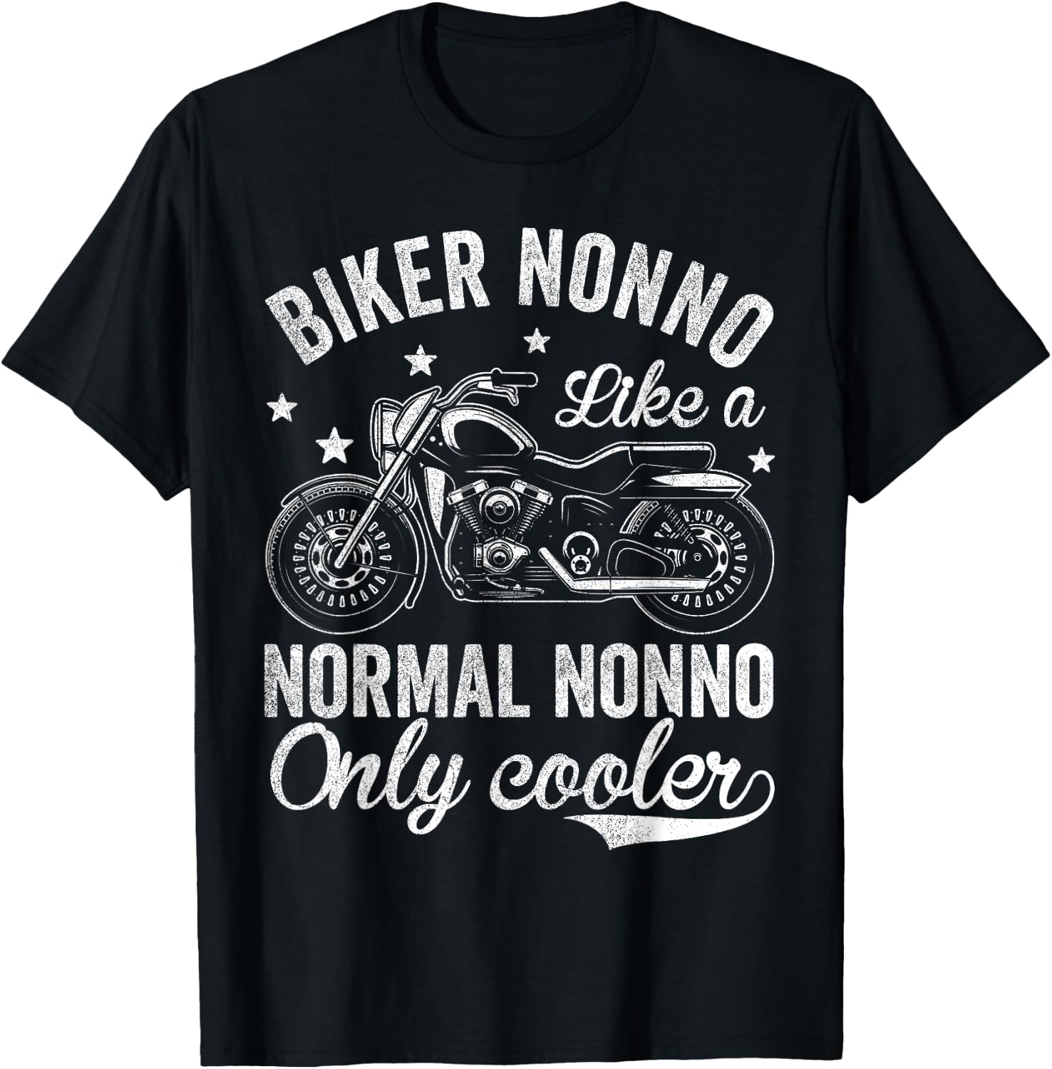 Vintage Motorcycle Shirts , Bike Riders Biker Nonno T-Shirt - T-Shirt | Black