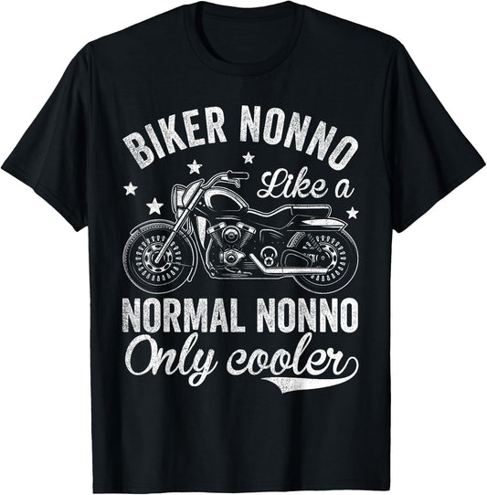 Vintage Motorcycle Shirts , Bike Riders Biker Nonno T-Shirt - T-Shirt | Black