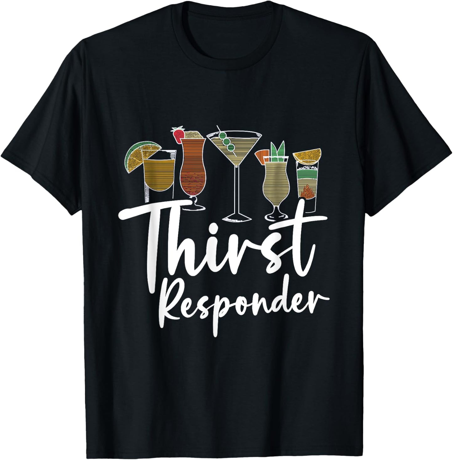 Thirst Bartender Responder T-Shirt - T-Shirt | Black