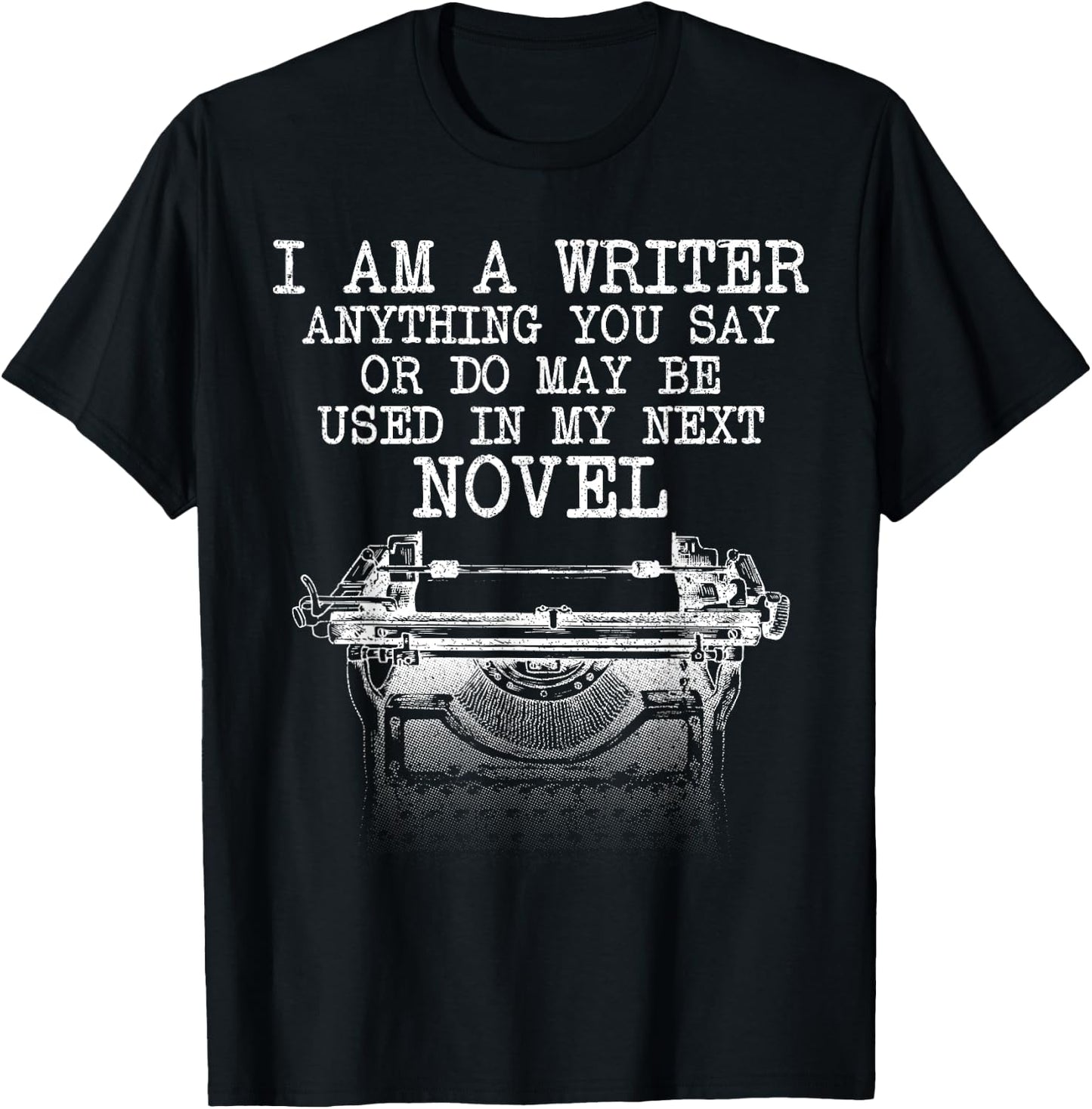 Funny Book Writer Gift Author Accessories & Stuff Cool Writer Art Women Novel Author Writing Novelist T-Shirt - T-Shirt | Black