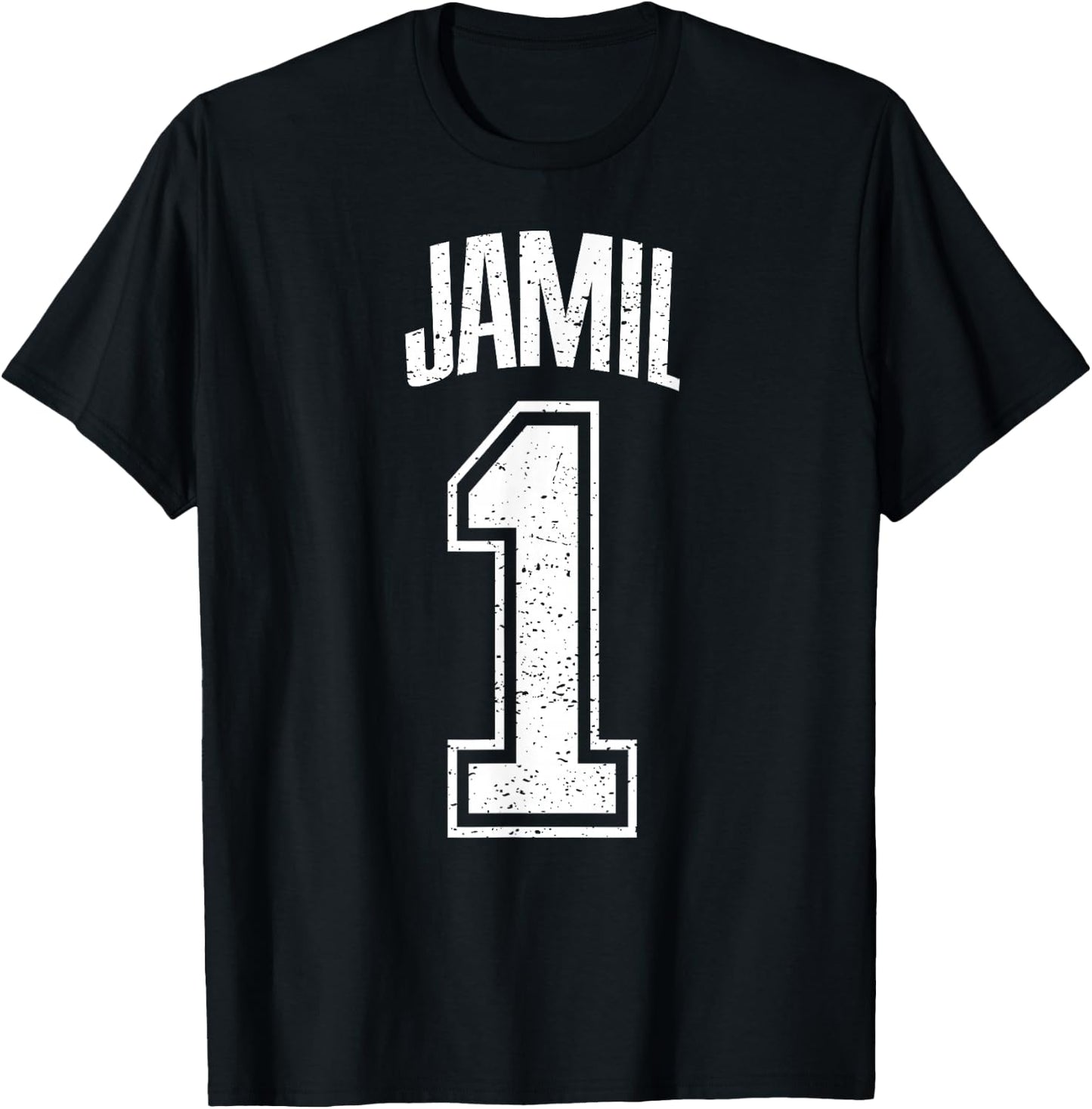 Jamil Supporter Number 1 Greatest Fan T-Shirt - T-Shirt | Black
