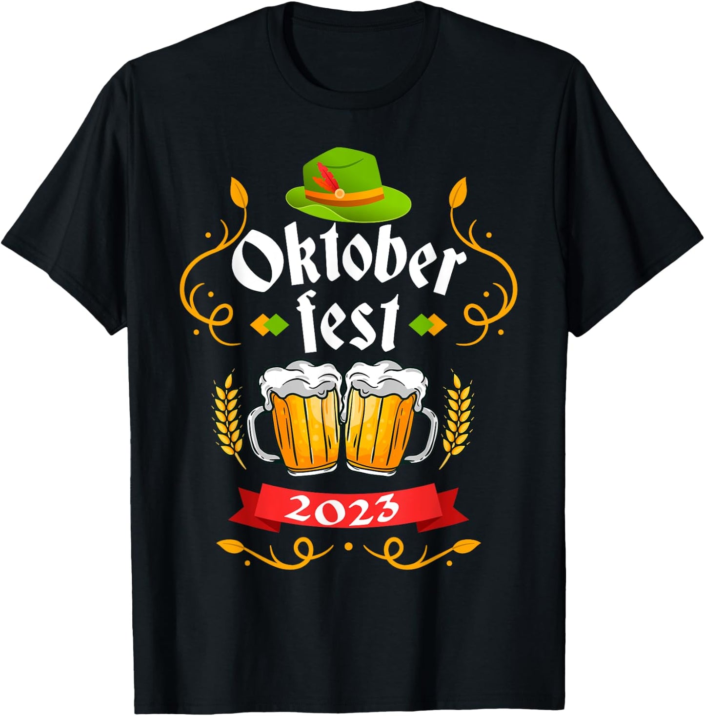 Oktoberfest 2023 Funny Oktoberfest 2023 Costume Men Women T-Shirt - T-Shirt | Black