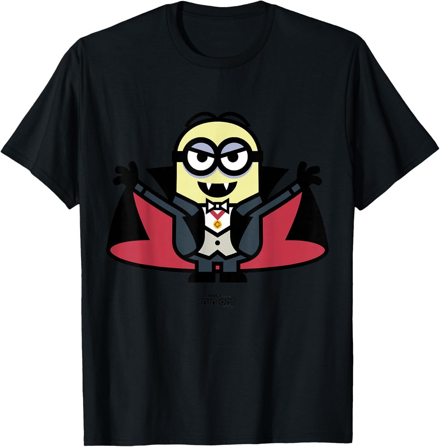 Minions Monsters Dave'acula Halloween T-Shirt - T-Shirt | Black