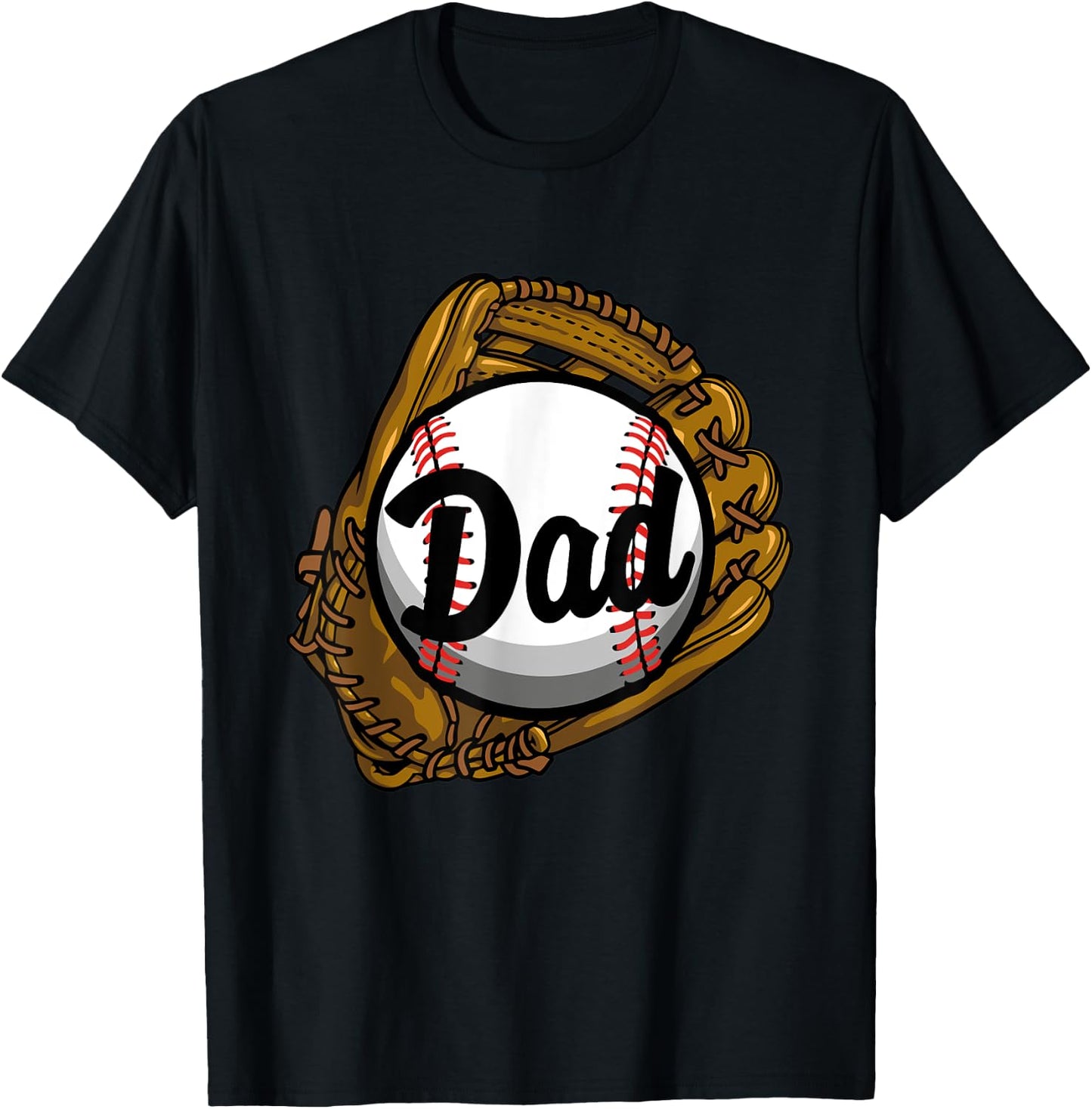 Baseball Dad Coach Shirt Gifts for Baseball Softball Dad Mom T-Shirt - T-Shirt | Black