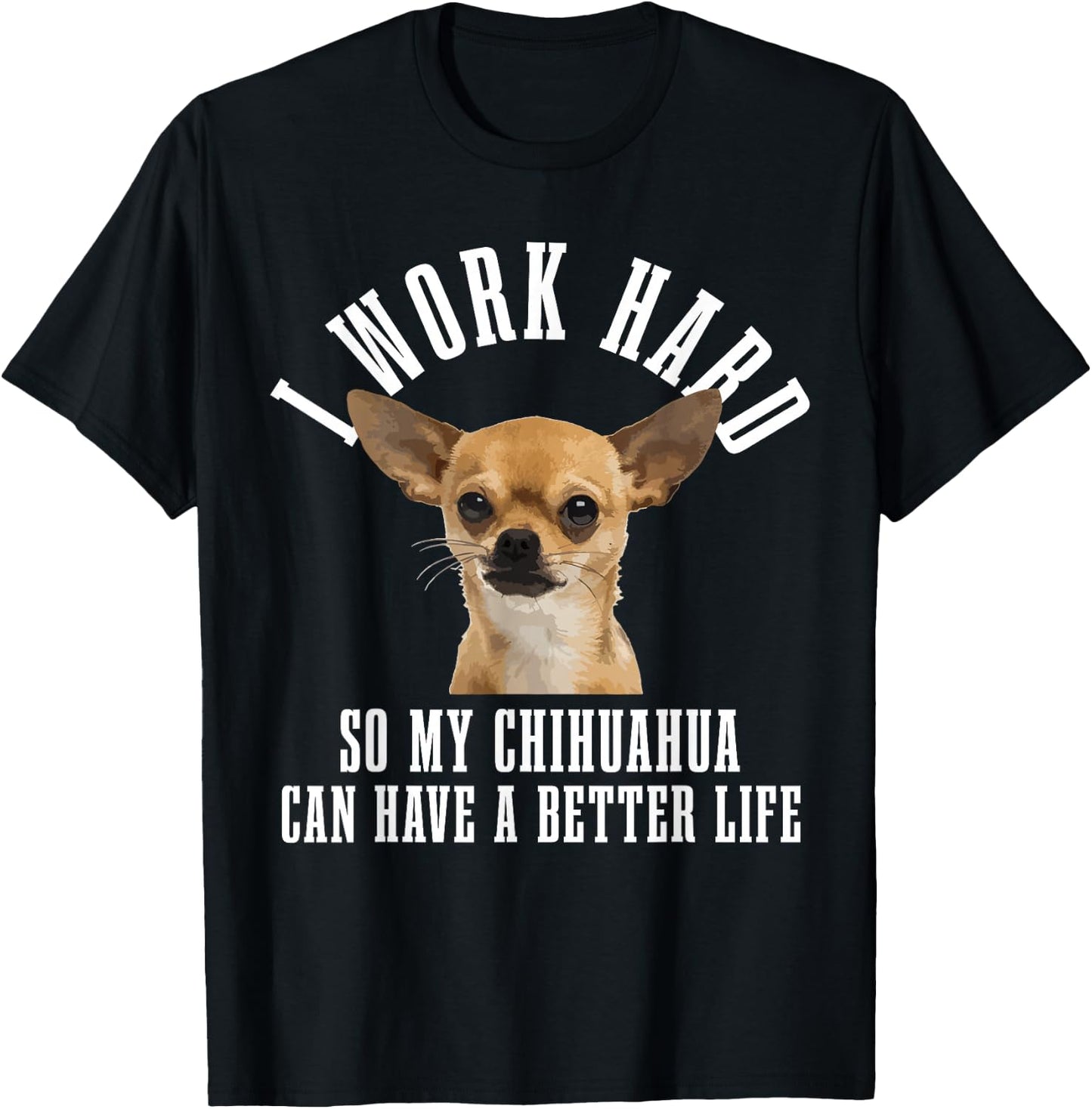 Chihuahua Mama Dog Dad Funny Chihuahua T-Shirt - T-Shirt | Black