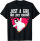 Funny Penguin Design Girls Kids Aquatic Bird Lover T-Shirt - T-Shirt | Black