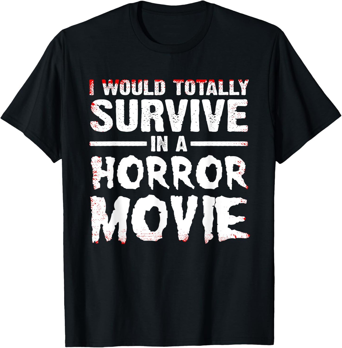 Funny Horror Movie Art Women Halloween Scary Movies T-Shirt - T-Shirt | Black