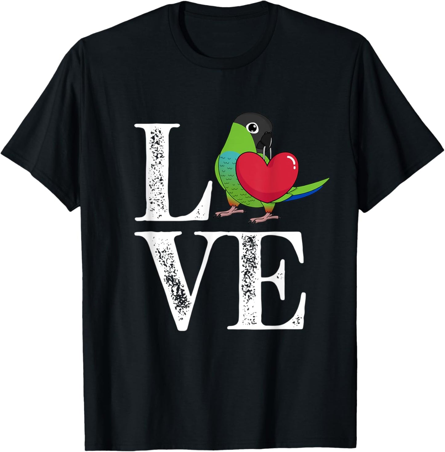 Love Parrot I Nanday Conure T-Shirt - T-Shirt | Black