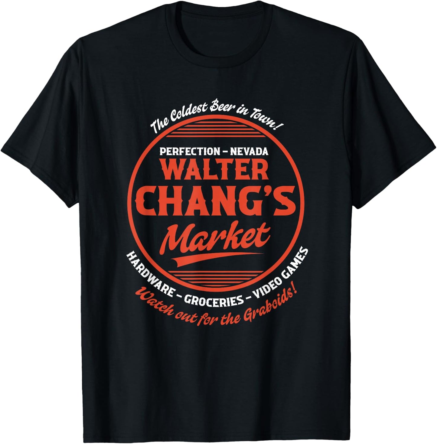 Walter Changs Market - Cold Beers and Graboids T-Shirt - T-Shirt | Black