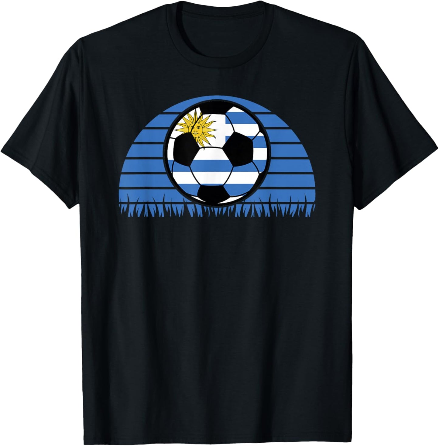 Uruguay Flag Soccer Patriotic Football Kids Boys T-Shirt - T-Shirt | Black