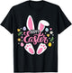 Happy Easter Bunny Easter Egg Hunt Squad Easter Women Family T-Shirt - T-Shirt | Black