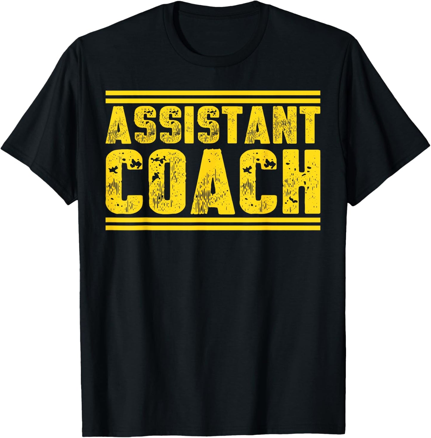 Assistant Coach Dad Professional Sports Coaching T-Shirt - T-Shirt | Black