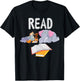 Funny Teacher Library Read Book Club Piggie Elephant Pigeons Men Women Kids T-Shirt - T-Shirt | Black