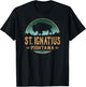 St. Ignatius Montana MT Buffalo Bison T-Shirt - T-Shirt | Black