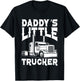 Kids Toddler Boys Semi truck Daddy's little trucker T-Shirt - T-Shirt | Black