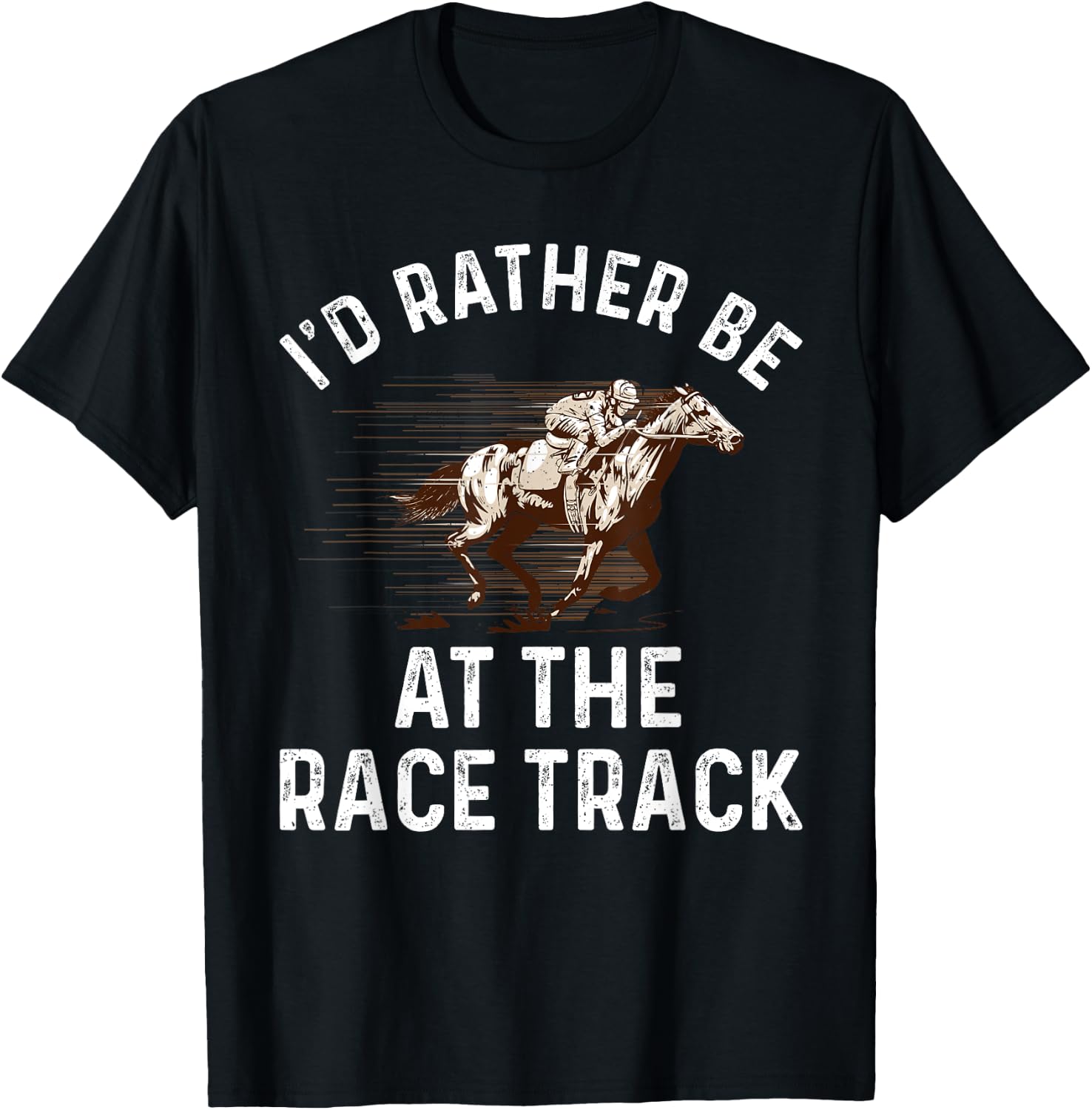 Cool Horse Racing Women Race Jockey Derby Equestrian T-Shirt - T-Shirt | Black