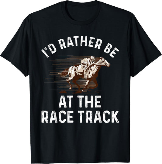 Cool Horse Racing Women Race Jockey Derby Equestrian T-Shirt - T-Shirt | Black